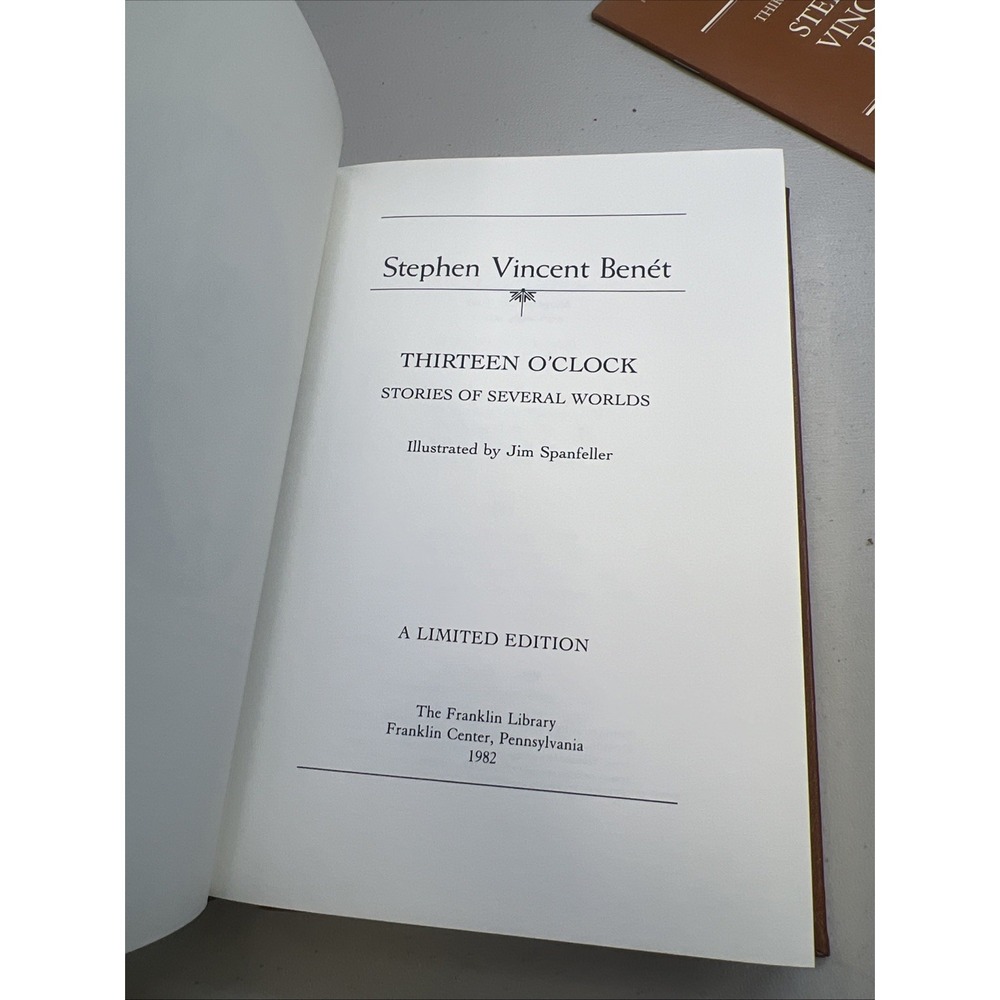 Franklin Library Benet, Stephen Vincent - Thirteen O'clock Collected Stories - Picture 4 of 7